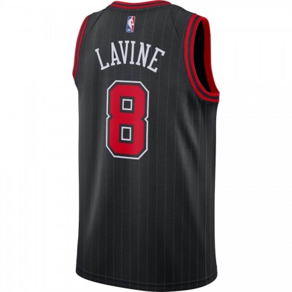 Men's Chicago Bulls Zach LaVine #8 Jordan Black 2020/21 Swingman Jersey - Statement Edition-Pro Kit Vault | Brand New 26/27 Sports Jerseys